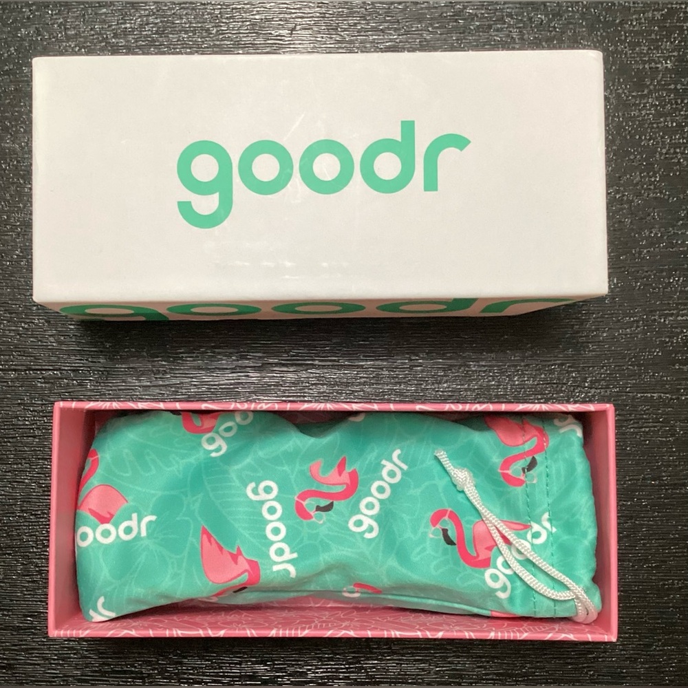 GOODR FLAMINGOS ON A BOOZE CRUISE OG MATTE PINK W/BLUE POLARIZED SUNGLASSES NEW - Picture 10 of 12